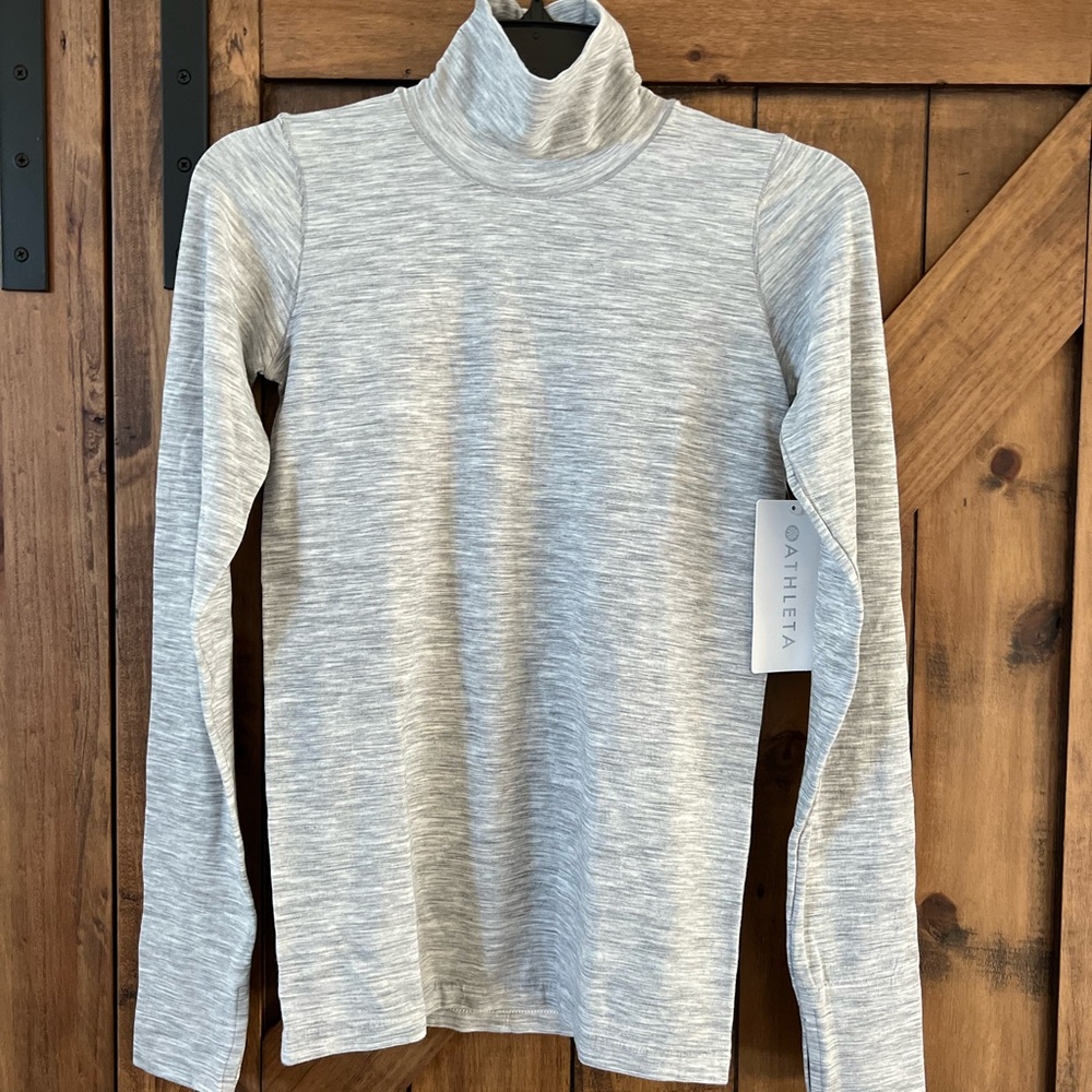 Athleta grey turtleneck